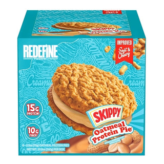 Redefine Foods Peanut Butter Oatmeal Protein Pie Case Display, 2.47 Ounce, 8 Per Pack, 2 Per Case
