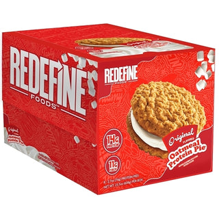 Redefine Foods Original Marshmallow Oatmeal Protein Pie Case Shipper, 2.47 Ounce, 8 Per Pack, 2 Per Case