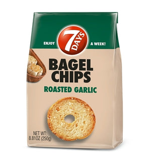 7 Days Roasted Garlic Bagel Chips, 8.81 Ounce, 12 Per Case