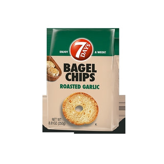 7 Days Roasted Garlic Bagel Chips, 8.81 Ounce, 12 Per Case