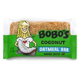 Bobo's Gluten Free Vegan Coconut Bar, 3 Ounce, 12 Per Pack, 4 Per Case
