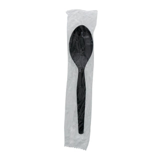 Amercare Teaspoon Black Medium Heavy Weight Polystrene, 1000 Each