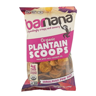 Barnana Organic Pink Salt Plantain Scoops, 4.93 Ounce, 6 Per Case
