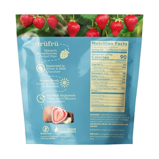 Tru Fru Whole Strawberries In White & Milk Chocolate, 8 Ounce, 6 Per Case