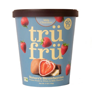Tru Fru Hyper-Chilled Strawberries In White & Dark Chocolate, 8 Ounce, 6 Per Case