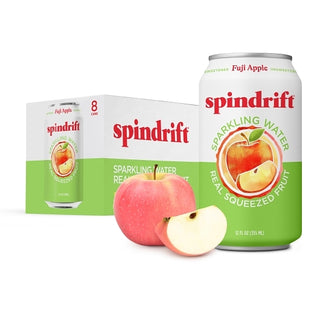 Spindrift Fuji Apple Sparkling Water, 12 Fluid Ounce, 8 Per Pack, 3 Per Case