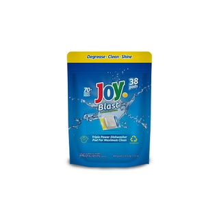 Joy Blast Lemon Fragrance 3 Chamber Dishwasher Pod, 38 Pods, 38 Count, 8 Per Case
