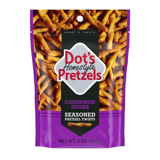 Dot's Cinnamon Sugar Pretzel Twists Case, 5 Ounce, 10 Per Case