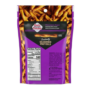 Dot's Cinnamon Sugar Pretzel Twists Case, 5 Ounce, 10 Per Case