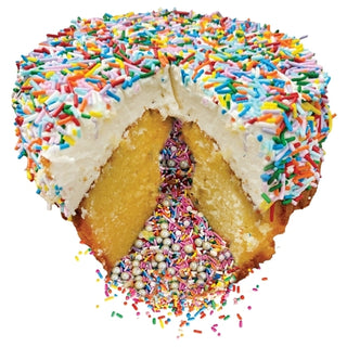 Crumbs Bakeshop Vanilla Birthday Cake Colossal Cupcake, 60 Ounce, 4 Per Case