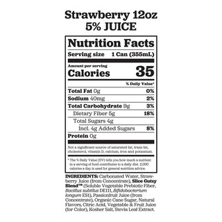 Slice Strawberry Healthy Soda, 12 Fluid Ounce, 12 Per Case