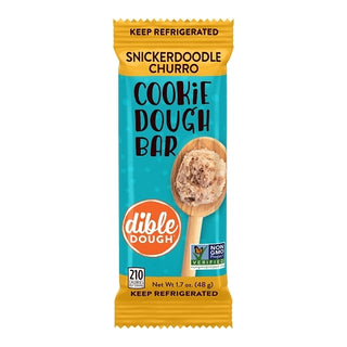 Dible Dough Refrigerated Full Size Chocolate Chip Cookie Dough Bar, 1.7 Ounce, 10 Per Pack, 2 Per Case