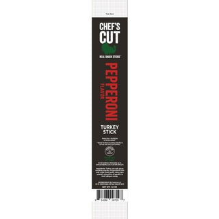 Chef's Cut Real Jerky Co. Turkey Pepperoni Snack Sticks, 1 Ounce, 24 Per Pack, 6 Per Case