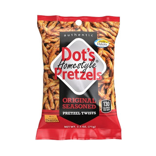 Dot's Original Seasoned Pretzel Twists, 2.5 Ounce, 12 Per Case