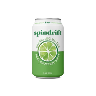 Spindrift Lime Flavored Sparkling Water, 12 Fluid Ounce, 8 Per Pack, 3 Per Case