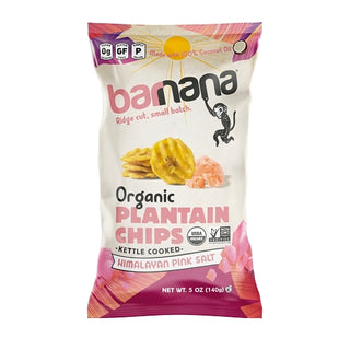 Barnana Organic Himalayan Pink Salt Plantain Chips, 5 Ounce, 6 Per Case