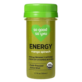 So Good So You Mango Spinach Energy Shot, 1.7 Fluid Ounce, 12 Per Case