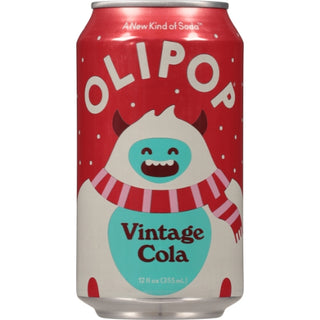 Olipop Prebiotic Soda, Vintage Cola, Refrigerated, 12 Fluid Ounce, 12 Per Case