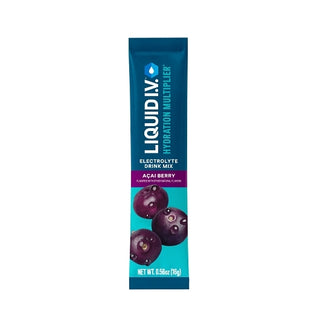 Liquid I.V. Acai Berry Electrolyte Drink Mix Singles 8 Count, 0.56 Ounce, 8 Per Pack, 12 Per Case