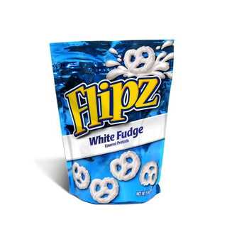 Flipz White Fudge Covered Pretzels, 5 Ounce, 6 Per Case