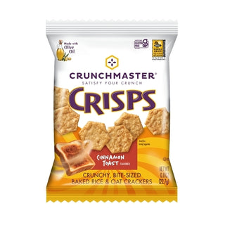 Crunchmaster Cinnamon Toast Rice & Oatmeal Bites Crisps, 1 Each, 75 Per Case