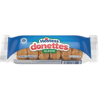 Hostess Mini Single Serve Crunch Donettes Snack, 4 Ounce, 10 Per Pack, 6 Per Case