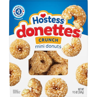 Hostess Crunch Donettes, 9.5 Ounce, 6 Per Case