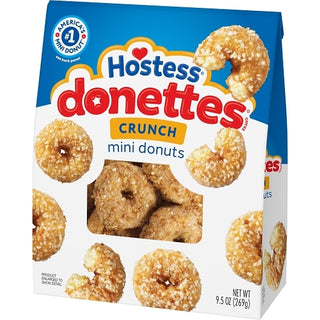 Hostess Crunch Donettes, 9.5 Ounce, 6 Per Case