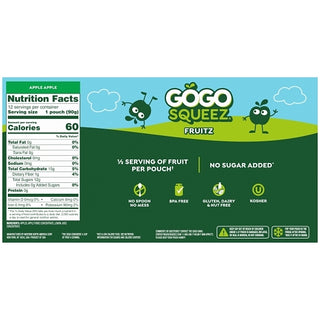 Gogo Squeez Applesauce, 12 Each, 6 Per Case