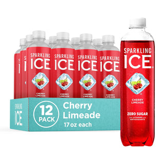 Sparkling Ice Flavored Sparkling Water, Cherry Limeade, 17 oz (Pack of 12)