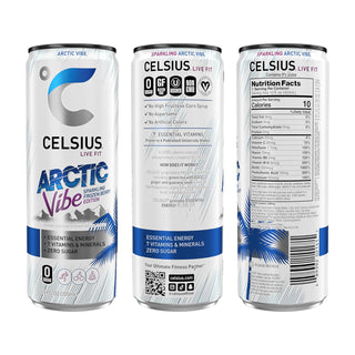 CELSIUS Sparkling Energy Drink, Frozen Berry Arctic Vibes, 12oz (Pack of 12)