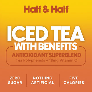 RYL Iced Tea, Half & Half, 16oz (Pack of 12)