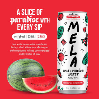 Mela Watermelon Water, Original, 330ml / 11.15 oz (Pack of 12)