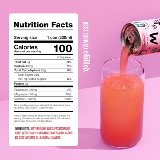 Mela Watermelon Water, Passionfruit, 330ml / 11.15 oz (Pack of 12)