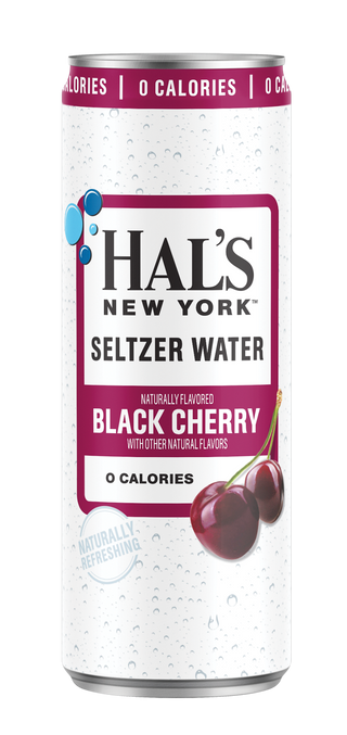 Hal's New York Seltzer Water, 6 Flavor Variety, 12oz Slim Cans - Multi-Pack