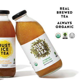 Just Ice Tea, Original Unsweetened Green Tea, 16oz (Pack of 12)