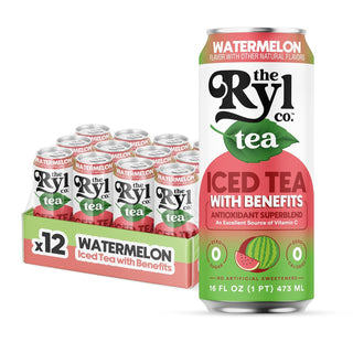 RYL Iced Tea, Watermelon, 16oz (Pack of 12)