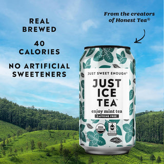 Just Ice Tea, Enjoy Mint Tea, 12oz (Pack of 12)