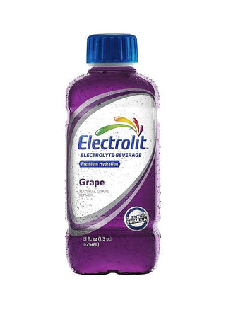 Electrolit Electrolyte Hydration Beverage, Grape, 21oz (Pack of 12)