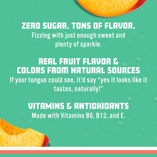 Sparkling Ice Flavored Sparkling Water, Peach Nectarine, 17 oz (Pack of 12)