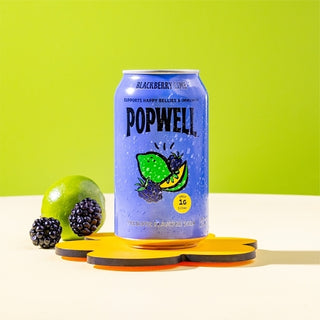 Popwell Blackberry Lime 12 Pack, 12 Fluid Ounce, 12 Per Case