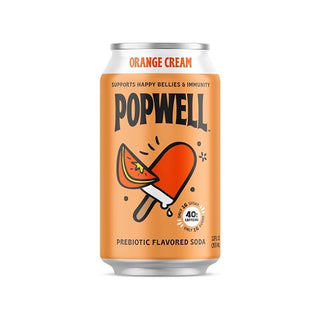 Popwell Orange Cream Carbonated Beverage, 12 Fluid Ounce, 12 Per Case