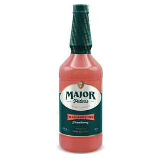 Major Peters Strawberry Margarita Mix, 33.8 Ounce, 12 Per Case