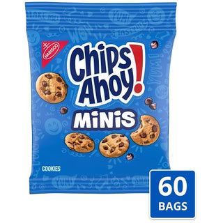 Chips Ahoy Snack Size Cookies, 2 Ounce, 60 Per Case