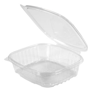Genpak - Hinged 5.38 Inch X 4.5 Inch X 2.5 Inch Clear Hinged Deli Container, 100 Each, 100 Per Pack, 2 Per Case