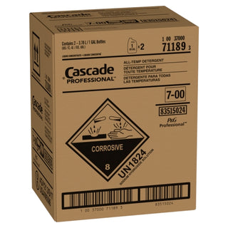 Cascade Professional All Temp Detergent Concentrate Closed Loop, 1 Gallon, 2 Per Case