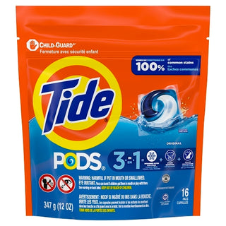 Tide Travel Sink Packets, 3 Count, 24 Per Case