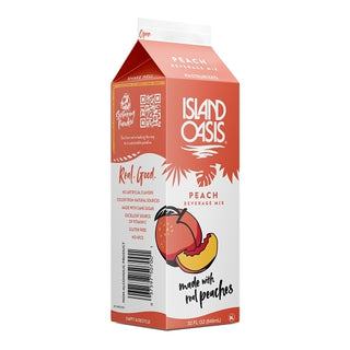 Island Oasis Peach Beverage Mix, 32 Fluid Ounce, 12 Per Case