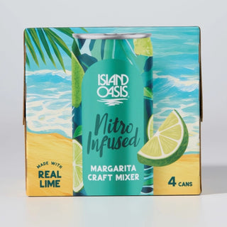 Island Oasis Margarita Craft Mixer, 8.4 Fluid Ounce, 4 Per Pack, 6 Per Case