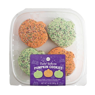 Cookies United Large Frosted Pumpkin Cookies, 14 Ounce, 8 Per Case